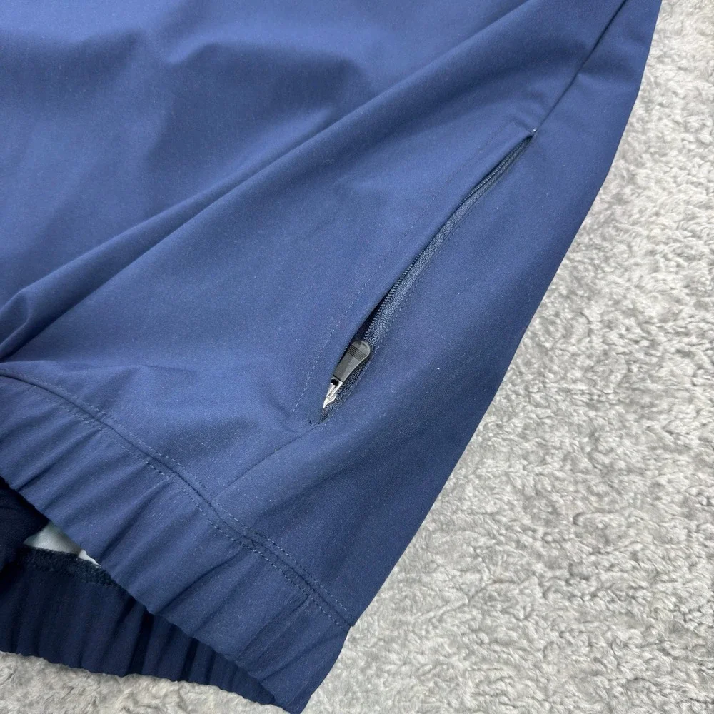 Straight Down Performance Mens XL 1/4 Zip Pullover‎ Navy Blue Bighorn Golf Club